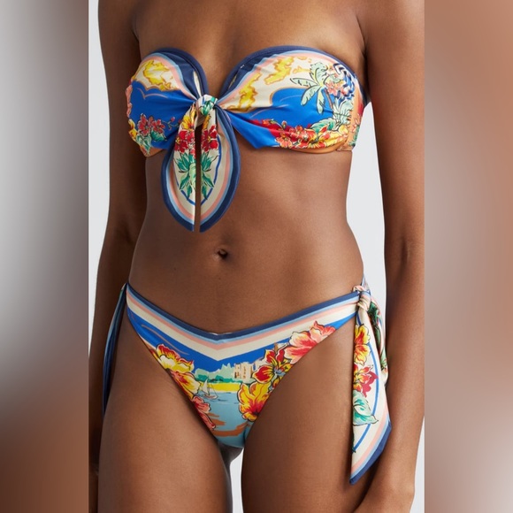 Zimmerman Alight Scarf Tie Two Piece Swimsuit, Size 3 US 10, BRAND NEW,$390 - Picture 5 of 10